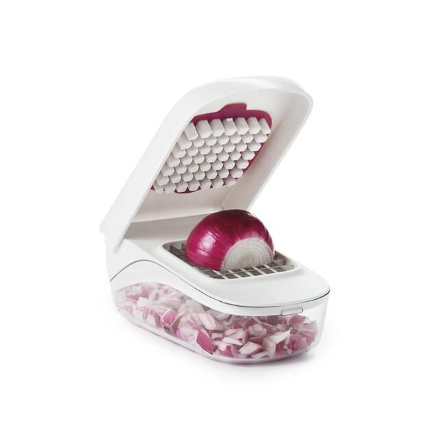 OXO SoftWorks Vegetable Chopper with Easy Pour Opening thumbnail 3