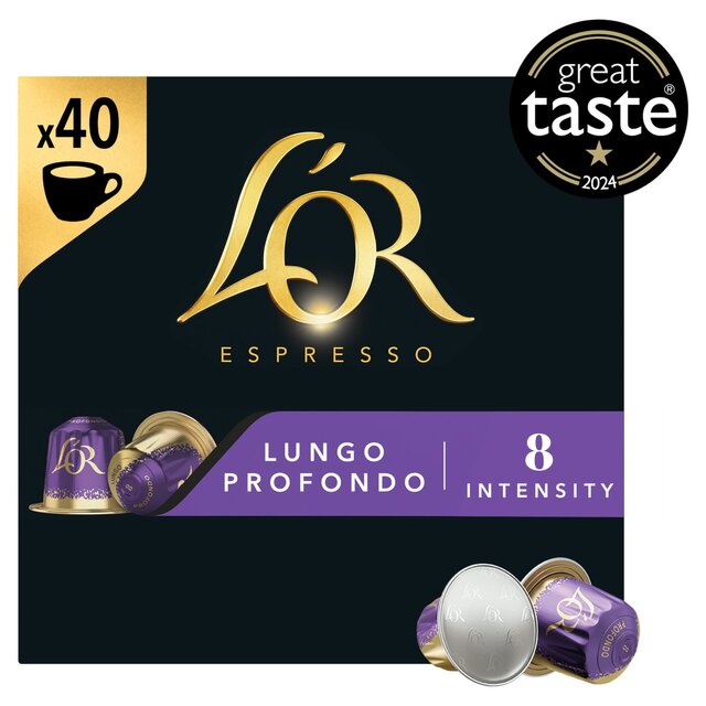 L'OR Lungo Profondo Coffee Pods x40 Intensity 8 thumbnail 2