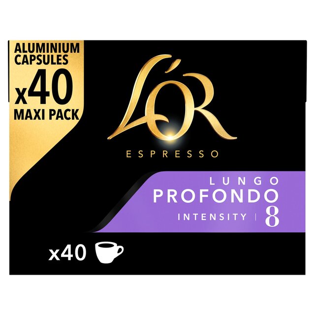 L'OR Lungo Profondo Coffee Pods x40 Intensity 8 thumbnail 3