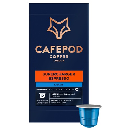 CafePod Decaf Supercharger Espresso Nespresso Compatible  Coffee Pods thumbnail 2