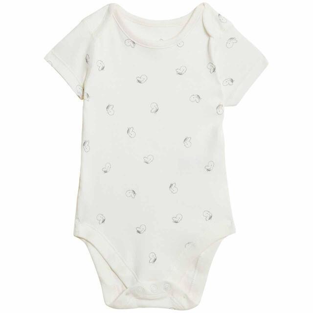 M&S 7pk Lion Bodysuits, Newborn-3 Y, Grey Mix thumbnail 7