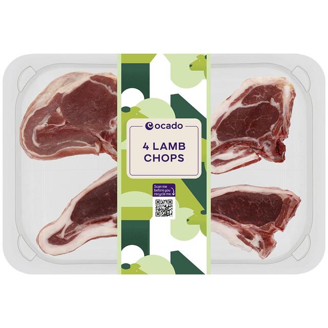 Ocado 4 Lamb Chops