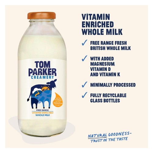 Tom Parker Creamery Vitamin Enriched Whole Milk thumbnail 7