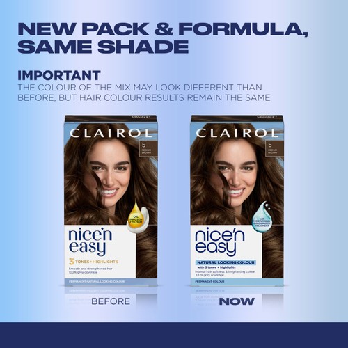 Clairol Nice'n Easy Hair Dye, 5 Medium Brown thumbnail 2