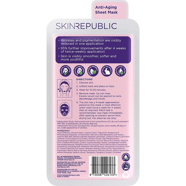 Skin Republic Retinol Biodegradable Sheet Mask thumbnail 2