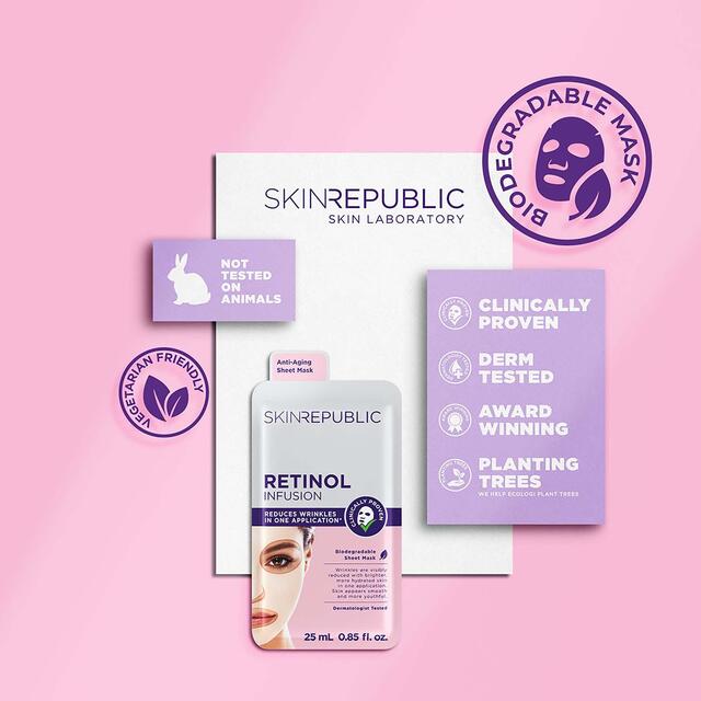 Skin Republic Retinol Biodegradable Sheet Mask thumbnail 5