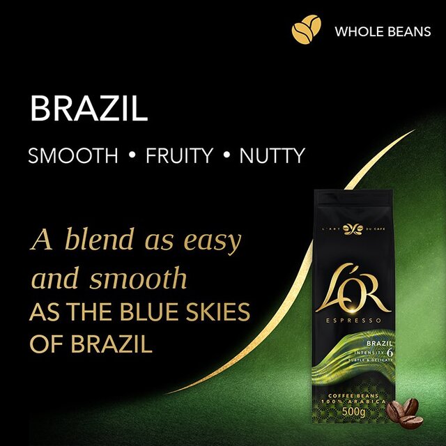 L'OR Brazil Coffee Beans Intensity 6 thumbnail 6