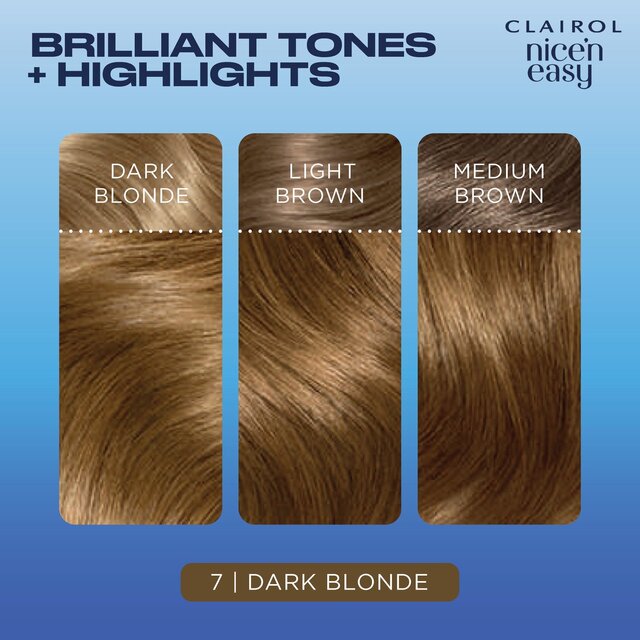 Clairol Nice'n Easy Hair Dye, 7 Dark Blonde thumbnail 3