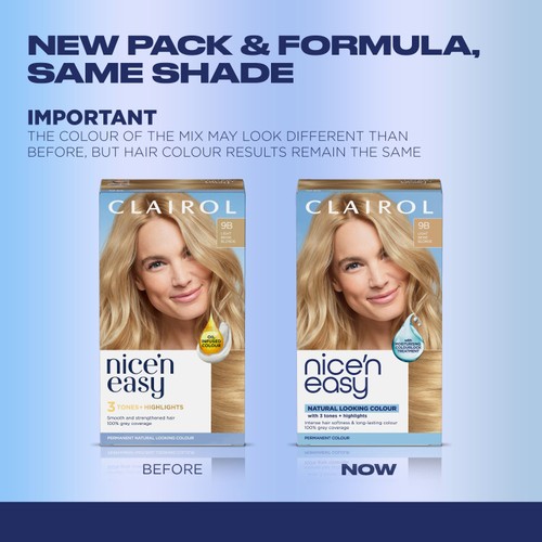 Clairol Nice'n Easy Hair Dye, 9B Light Beige Blonde thumbnail 2