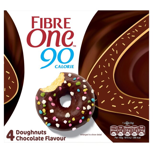 Fibre One 90 Calorie Doughnuts Chocolate Flavour