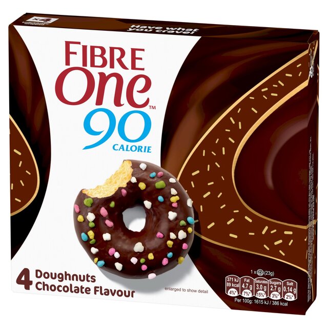 Fibre One 90 Calorie Doughnuts Chocolate Flavour thumbnail 2