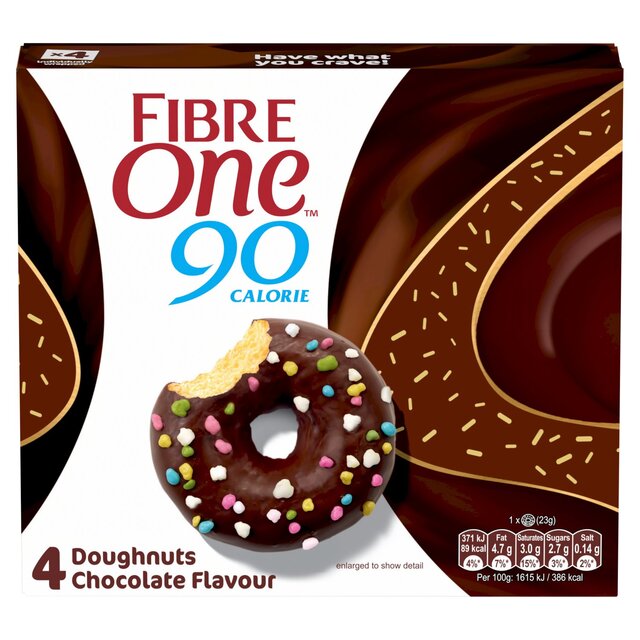 Fibre One 90 Calorie Doughnuts Chocolate Flavour thumbnail 3
