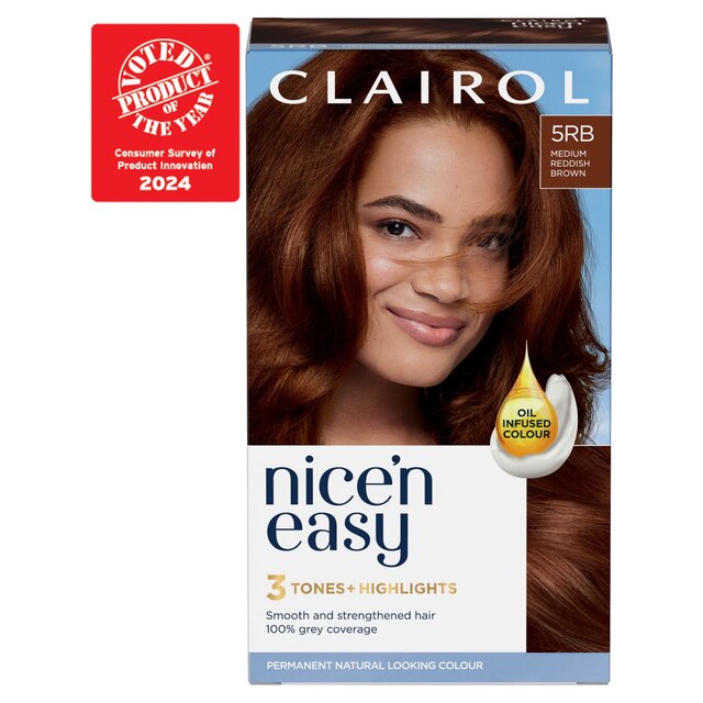 Clairol Nice'n Easy Hair Dye, 5RB Medium Reddish Brown