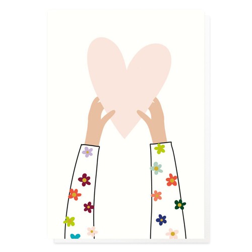 Caroline Gardner Holding Heart Notecards