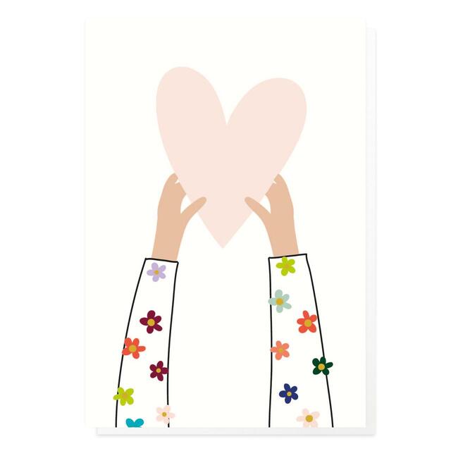 Caroline Gardner Holding Heart Notecards