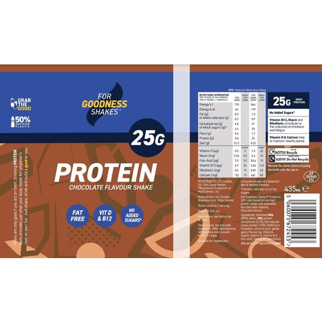 For Goodness Shakes Chocolate Protein Shake thumbnail 2