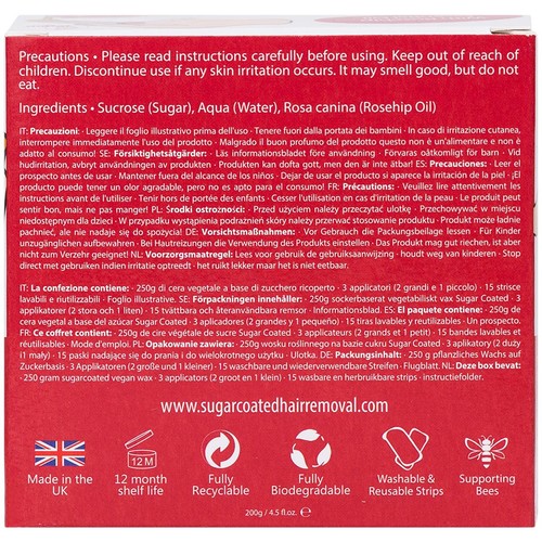 Sugar Coated Leg Hair Removal Kit With Rosehip thumbnail 5