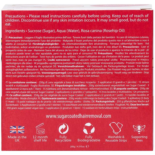 Sugar Coated Leg Hair Removal Kit With Rosehip thumbnail 5