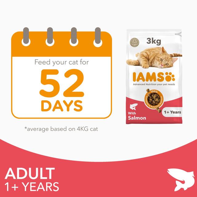 IAMS Adult Dry Cat Food Salmon thumbnail 8