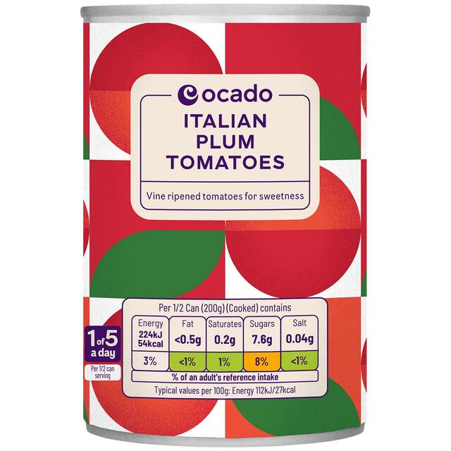 Ocado Italian Plum Tomatoes thumbnail 2