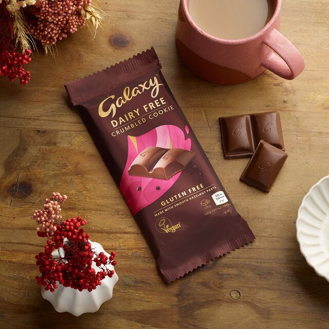 Galaxy Vegan Dairy Free Smooth Crumbled Cookie Chocolate thumbnail 2