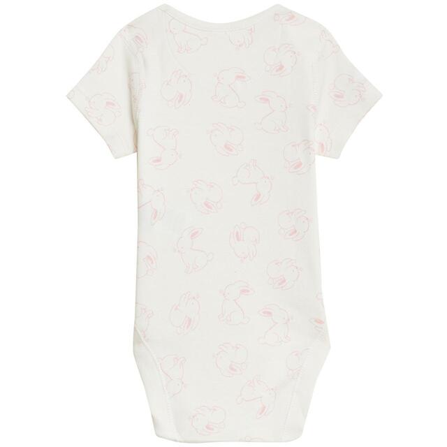M&S 7 Pack Bodysuits, Pink Mix, 0-3 Years thumbnail 3