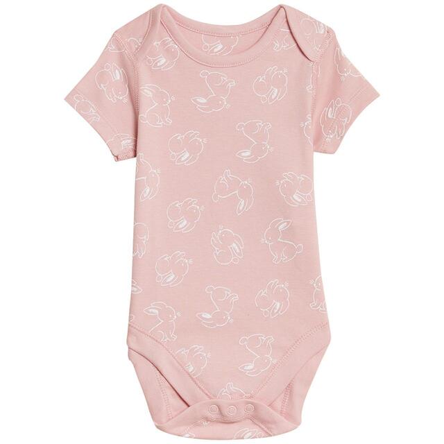 M&S 7 Pack Bodysuits, Pink Mix, 0-3 Years thumbnail 5