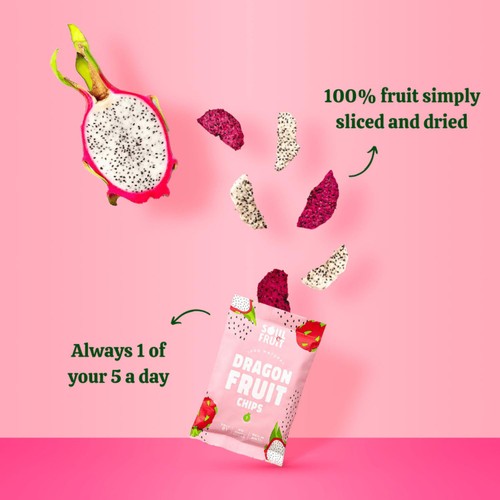 Soul Fruit Freeze Dried Dragon Fruit Crisps thumbnail 3