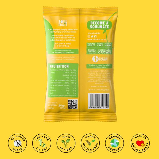 Soul Fruit Freeze Dried Mango Crisps thumbnail 5