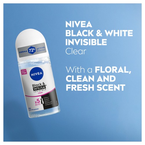 NIVEA Black & White Original Anti-Perspirant Deodorant Roll-On thumbnail 3