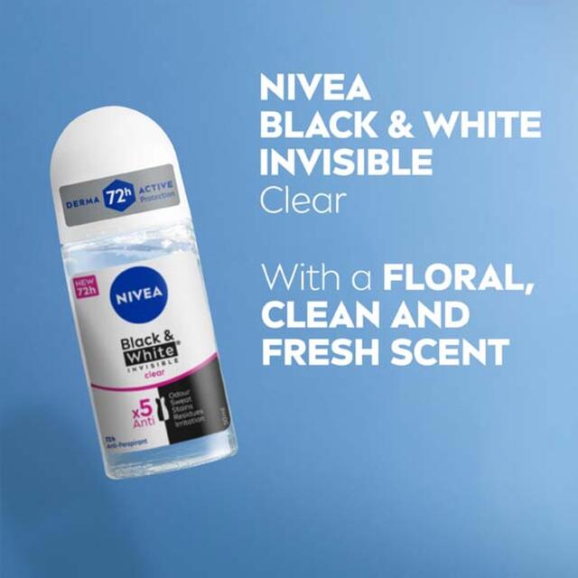 NIVEA Black & White Original Anti-Perspirant Deodorant Roll-On thumbnail 3