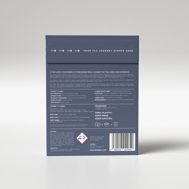 The Lab Co. Laundry Detergent Sheets Non Bio Relaxing Scent 64 Loads thumbnail 8