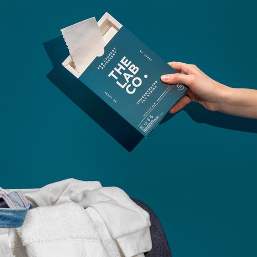 The Lab Co. Laundry Detergent Sheets Non Bio Fragrance Free 64 Loads thumbnail 2