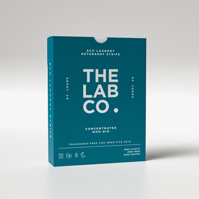 The Lab Co. Laundry Detergent Sheets Non Bio Fragrance Free 64 Loads thumbnail 2