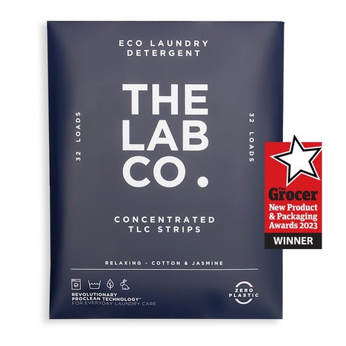The Lab Co. Laundry Detergent Sheets Non Bio Relaxing Scent 32 Loads