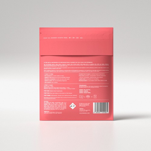 The Lab Co. Laundry Detergent Sheets Non Bio Energising Scent 32 Loads thumbnail 2