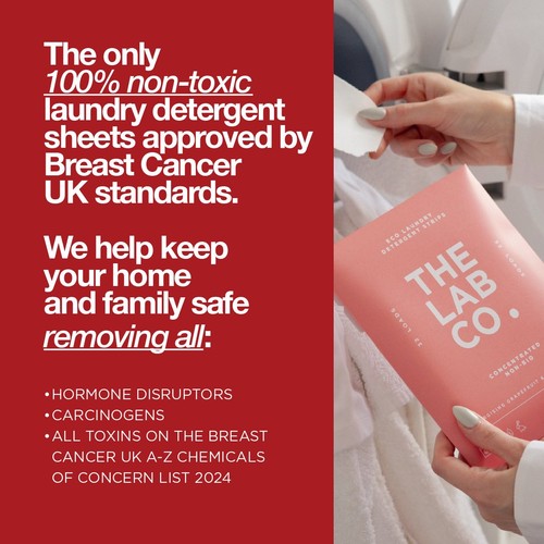 The Lab Co. Laundry Detergent Sheets Non Bio Energising Scent 32 Loads thumbnail 5