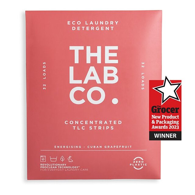 The Lab Co. Laundry Detergent Sheets Non Bio Energising Scent 32 Loads thumbnail 2