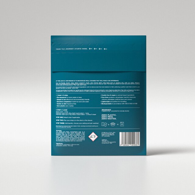 The Lab Co. Laundry Detergent Sheets Non Bio Fragrance Free 32 Loads thumbnail 6