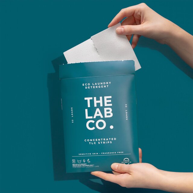 The Lab Co. Laundry Detergent Sheets Non Bio Fragrance Free 32 Loads thumbnail 8