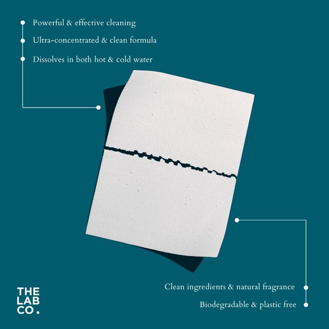 The Lab Co. Laundry Detergent Sheets Non Bio Fragrance Free 32 Loads thumbnail 9
