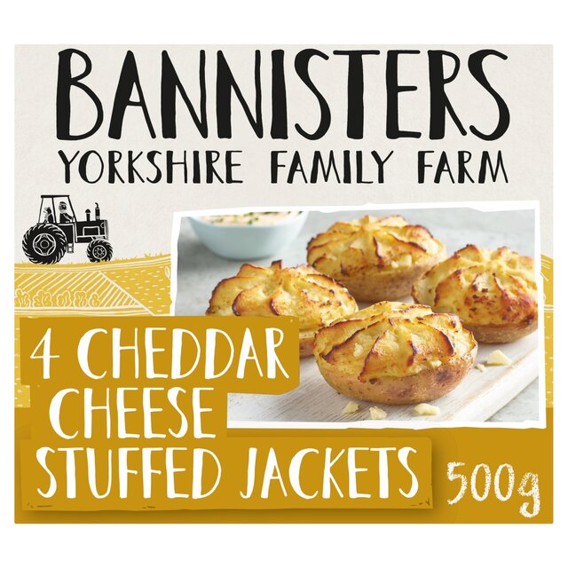 Bannisters Farm 4 Cheddar Cheese Stuffed Jackets