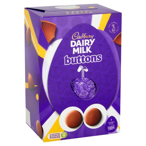Cadbury Dairy Milk Chocolate Buttons Easter Egg thumbnail 3