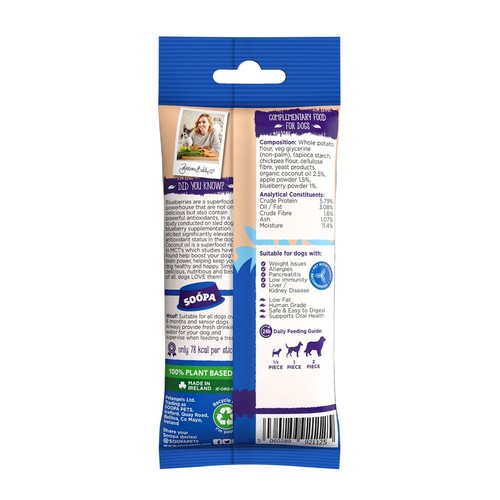 Soopa Apple & Blueberry Dental Sticks thumbnail 2