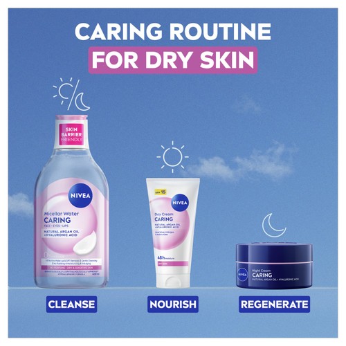 NIVEA Day Cream Face Moisturiser for Dry & Sensitive Skin SPF15 thumbnail 5