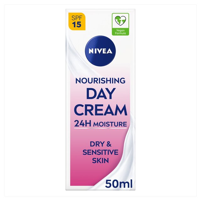 NIVEA Day Cream Face Moisturiser for Dry & Sensitive Skin SPF15 thumbnail 2
