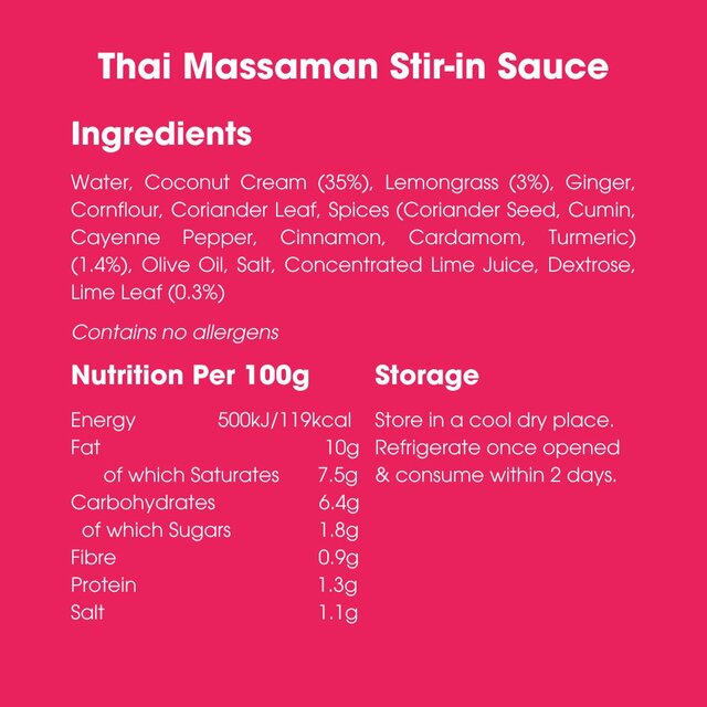 Bay's Kitchen Thai Massaman Stir-in Sauce thumbnail 4