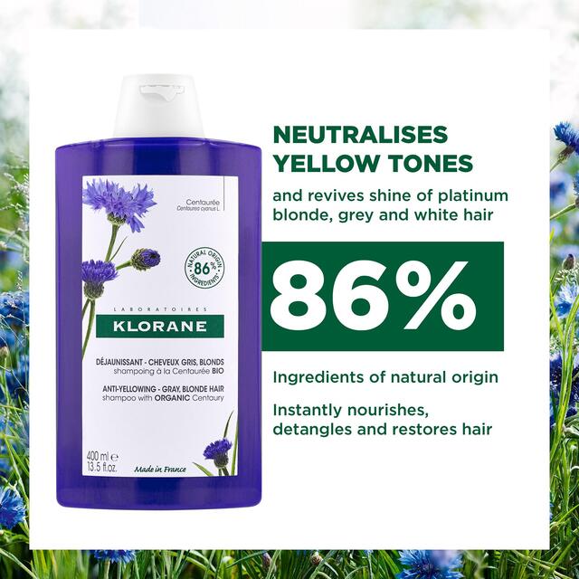 Klorane Anti-yellowing Shampoo with ORGANIC Centaury thumbnail 2