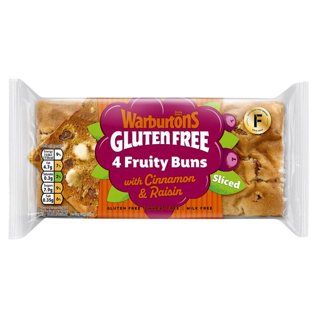 Warburtons Gluten Free Cinnamon & Raisin Fruity Buns
