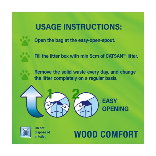 Catsan Wood Comfort Non Clumping Cat Litter thumbnail 4